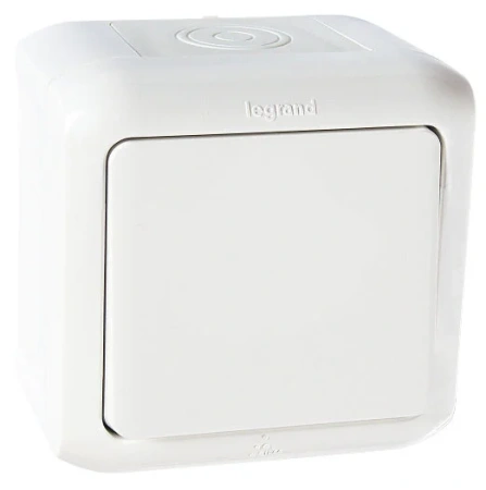 Выключатель Quteo IP44 (белый)   т.м.Legrand в Лиде - изображение Изображение: выключатель quteo ip44 (белый)   т.м.legrand в Лиде