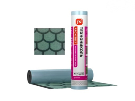 Изображение: черепица рулонная технониколь бобровый хвост, зеленая (8 м2/рул) в Лиде