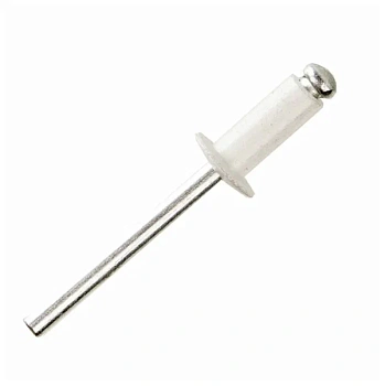 Заклепка 4х10, алюминий/сталь, RAL9003 (белый сигнальный) (пакет/50шт)