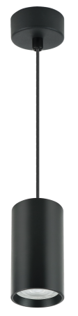 Светильник подвесной под лампу с цоколем GU10 max 35W, D55*H100, черный в Лиде - изображение Изображение: светильник подвесной под лампу с цоколем gu10 max 35w, d55*h100, черный в Лиде