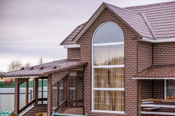 Плитка фасадная ТЕХНОНИКОЛЬ HAUBERK Баварский кирпич (2 м2/уп) в Лиде - изображение Изображение: плитка фасадная технониколь hauberk баварский кирпич (2 м2/уп) в Лиде