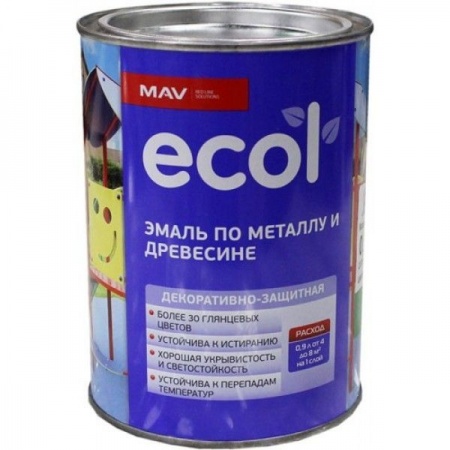 Эмаль ECOL по металлу и древесине (ПФ-115) еловая хвоя глянцевая 1,0л (0,9кг) в Лиде - изображение Изображение: эмаль ecol по металлу и древесине (пф-115) еловая хвоя глянцевая 1,0л (0,9кг) в Лиде