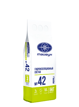 Картинка: смесь сухая тайфун-мастер № 42 гидроизоляционная (5кг) жесткая    рб в Лиде