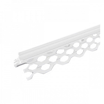 Картинка: уголок пвх для мокрых штукатурок '6' 2,5м (50шт/уп) (сетчатый)  в Лиде