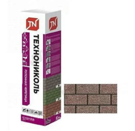 Изображение: черепица рулонная технониколь кирпичная кладка, коричневая (8 м2/рул) (25 рул/под) в Лиде