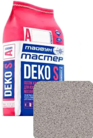 Изображение: песок кварцевый серый а6 "тайфун мастер" deko s (мешок 5,4кг) в Лиде