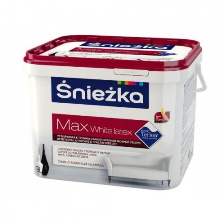 Краска SNIEZKA MAX WHITE LATEX, 1л в Лиде - изображение Изображение: краска sniezka max white latex, 1л в Лиде