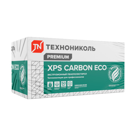 Изображение: плиты пенополистир. экстр. xps технониколь carbon eco 1180х580х40-l (10 листов 0.27376 м3/6,8440м2)  в Лиде