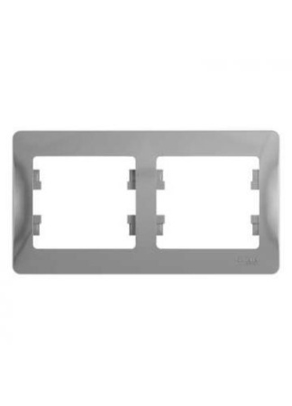 Рамка Glossa GSL000302 2-пост. гориз., алюм. т.м.Schneider Electric в Лиде - изображение Изображение: рамка glossa gsl000302 2-пост. гориз., алюм. т.м.schneider electric в Лиде