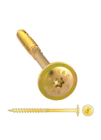 Шуруп 8х280мм  самонарезающий для дерева прессшайба (упак/50шт)