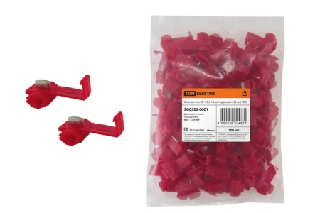 Ответвитель ОВ-1 0,5-1,5мм2  (красный) (100 шт) TDM  в Лиде - изображение Изображение: ответвитель ов-1 0,5-1,5мм2  (красный) (100 шт) tdm  в Лиде