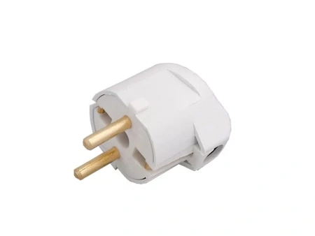 Вилка  угловая (с/з, 16А, 250В) белая, BYLECTRICA (Осв от НДС согл подп 1.16 пункта 1 ст.118 НК РБ) в Лиде - изображение Изображение: вилка  угловая (с/з, 16а, 250в) белая, bylectrica (осв от ндс согл подп 1.16 пункта 1 ст.118 нк рб) в Лиде