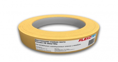 Изображение: лента двухсторонняя клейкая для соединения кровельных пленок ecotex 30мм*50м в Лиде