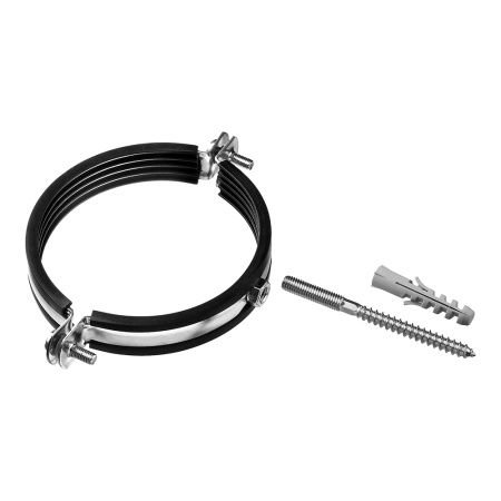 Хомут 40-5/4" для крепления металлическая труба с гайкой  в Лиде - изображение Изображение: хомут 40-5/4" для крепления металлическая труба с гайкой  в Лиде