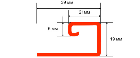 J профиль ТН ОПТИМА, жасмин, 3м  в Лиде - изображение Изображение: j профиль тн оптима, жасмин, 3м  в Лиде