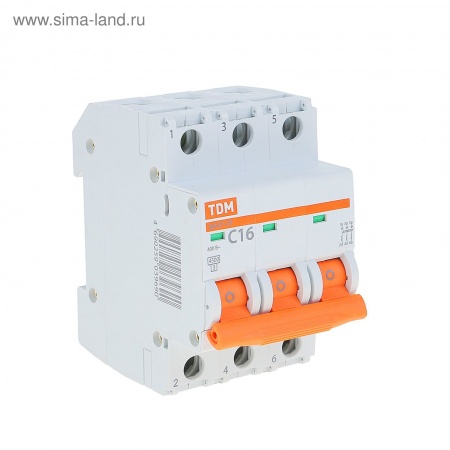 Выключатель авт. ВА 47-29  3Р 16А   в Лиде - изображение Изображение: выключатель авт. ва 47-29  3р 16а   в Лиде