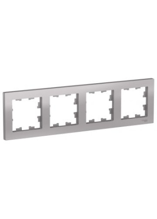 Изображение: рамка atlasdesign 4-пост. универ. (алюминий) т.м.schneider electric в Лиде