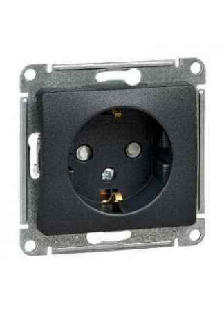 Изображение: розетка glossa с/з с/ш антрацит арт. gsl000745 т.м.schneider electric в Лиде