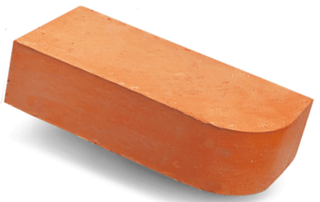 Изображение: кирпич керамический полнотелый одинарный  рядовой профильный с закругленным углом 200 (керамика)   в Лиде