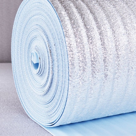 Изображение: полоса теплозвук-ная п/эт  пористая покр.полим.металлиз. пленкой с одной стороны порифлекс-м пм, 4мм в Лиде