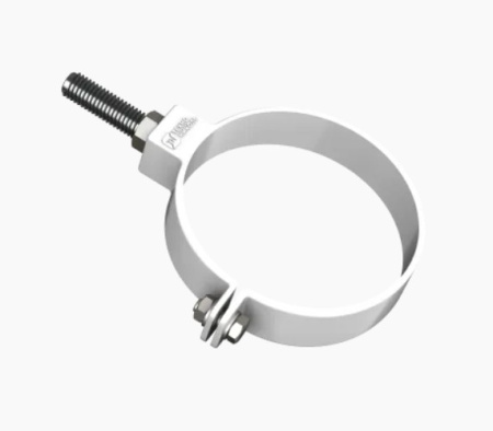 Изображение: хомут трубы тн пвх, универсальный белый  в Лиде