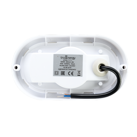 Светильник светодиодный пылевлагозащищенный 12W, 6000 К, овал, серия Button, уп.пленка,Truenergy в Лиде - изображение Изображение: светильник светодиодный пылевлагозащищенный 12w, 6000 к, овал, серия button, уп.пленка,truenergy в Лиде