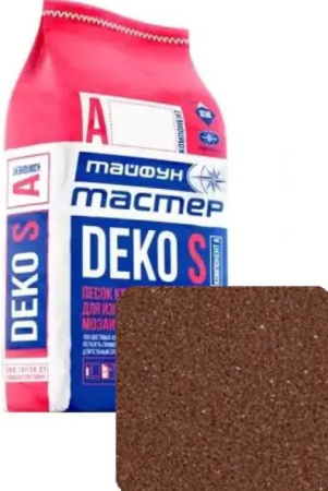 Изображение: песок кварцевый коричневый а4 "тайфун мастер" deko s (мешок 5,4кг) в Лиде