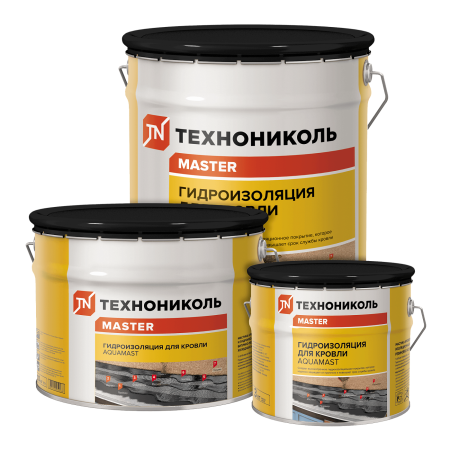 Изображение: мастика кров. и гидроиз. битумно-резин. aquamast  ведро 10кг (60 вед. на под.) в Лиде