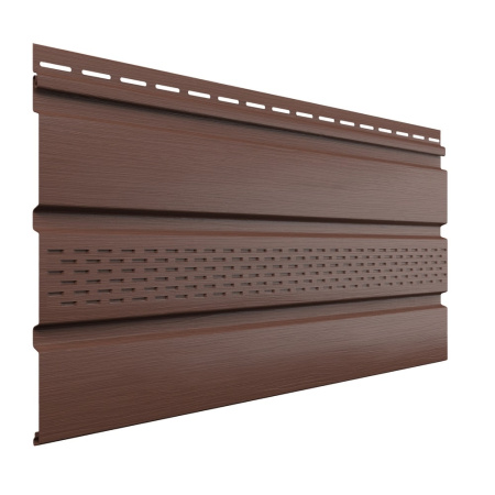 Изображение: софит тн оптима, частично перфорированный, каштан, 3м в Лиде