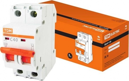 Выключатель авт. ВА 47-29  2Р 40А   в Лиде - изображение Изображение: выключатель авт. ва 47-29  2р 40а   в Лиде