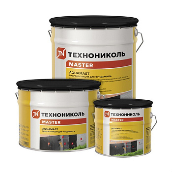 Картинка: мастика битумная холодная aquamast  ведро 3кг(для фундамента) в Лиде