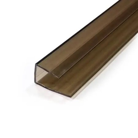 Профиль торцевой  4мм L=2,1м (бронза) РФ Профиль торцевой  4мм L=2,1м (бронза) РФ