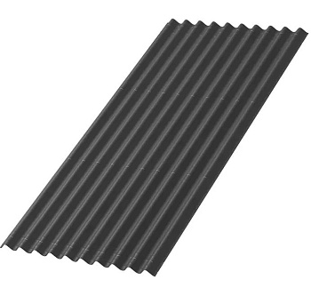 Картинка: лист кровельный ондулин smart  (антрацитово-серый) 1,95х0,95м в Лиде
