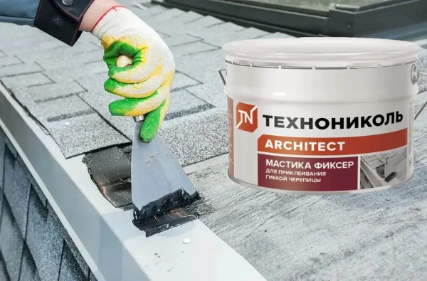 Изображение: мастика для гибкой черепицы технониколь  №23 (фиксер) 3,6кг в #REGION_NAME_DECLINE_PP#