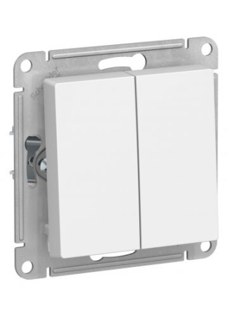 Выключатель AtlasDesign 2-кл., (белый) т.м.Schneider Electric в Лиде - изображение Изображение: выключатель atlasdesign 2-кл., (белый) т.м.schneider electric в Лиде