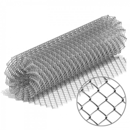 Изображение: сетка-рабица оцинк. 50х50  d=1,6мм,  рулон 1,2*10м в Лиде