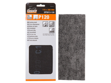 Изображение: сетка абразивная 115х280мм p60 5шт.т.м.gepard в Лиде