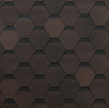 Картинка: черепица гибкая технониколь коньково-карнизная, коричневый оптима (5 м2/уп)  в Лиде