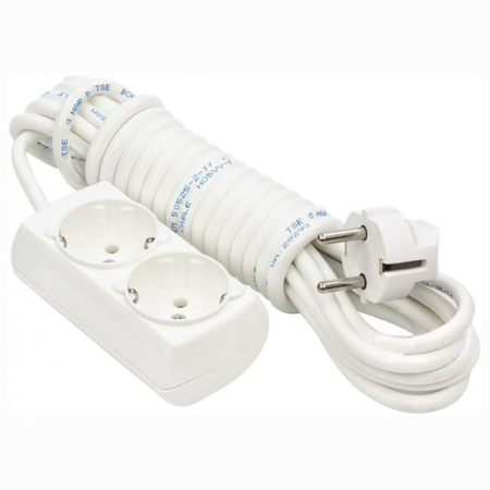 Удлинитель 2гн2м с/з белый BR-1552-2 в Лиде - изображение Изображение: удлинитель 2гн2м с/з белый br-1552-2 в Лиде