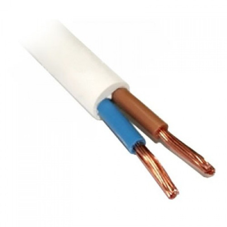 Кабель (провод) ПВС 2х1,0 ГОСТ (50м),белый TDM в Лиде - изображение Изображение: кабель (провод) пвс 2х1,0 гост (50м),белый tdm в Лиде