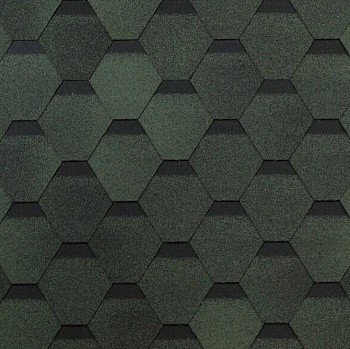 Картинка: черепица гибкая технониколь коньково-карнизная, зеленый оптима (5 м2/уп)   в Лиде