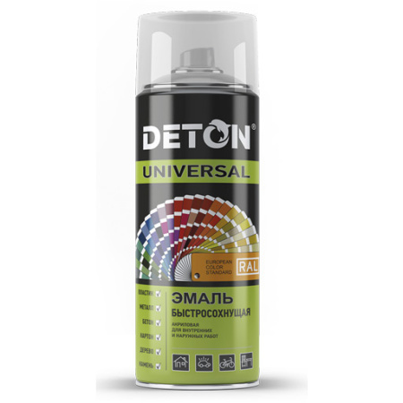 Эмаль-аэрозоль акриловая "DETON UNIVERSAL" быстросохнущая, RAL 5002 ультрамариново-синий, 520 мл в Лиде - изображение Изображение: эмаль-аэрозоль акриловая "deton universal" быстросохнущая, ral 5002 ультрамариново-синий, 520 мл в Лиде