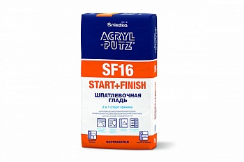 Картинка: шпатлевка acryl putz sf16 start+finish" шпатлевочная гладь меш 2кг в Лиде