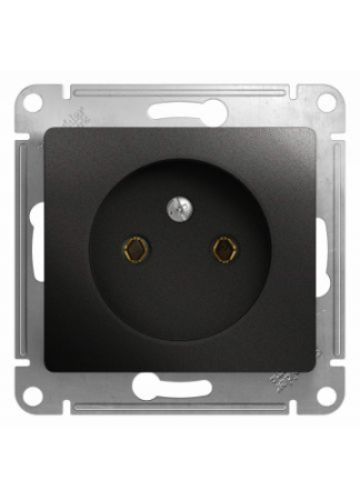 Розетка Glossa б/з б/ш антрацит т.м.Schneider Electric в Лиде - изображение Изображение: розетка glossa б/з б/ш антрацит т.м.schneider electric в Лиде