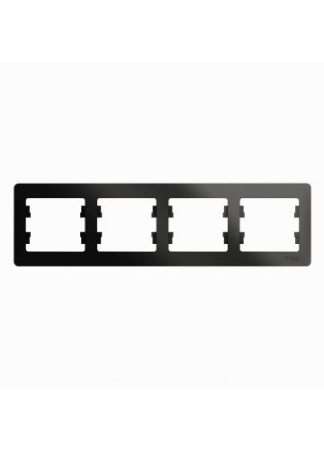 Рамка Glossa 4-пост, гориз. антрацит т.м.Schneider Electric в Лиде - изображение Изображение: рамка glossa 4-пост, гориз. антрацит т.м.schneider electric в Лиде