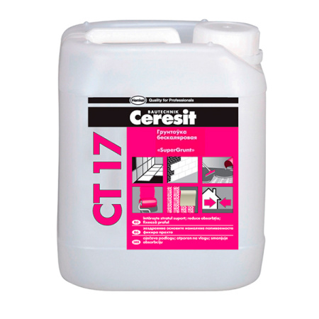 Изображение: грунтовка ceresit ct 17 (концентрат) (бесцветная)  5л в Лиде