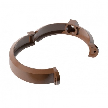 Изображение: хомут трубы polivent пвх универсальный l=140 (коричневый) (200шт/кор)   в Лиде