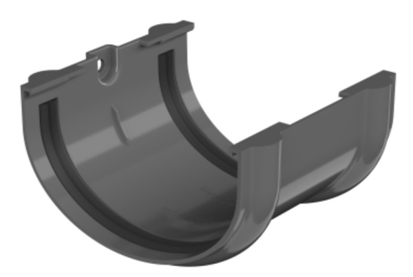 Изображение: соединитель желоба, серый тн оптима  в Лиде