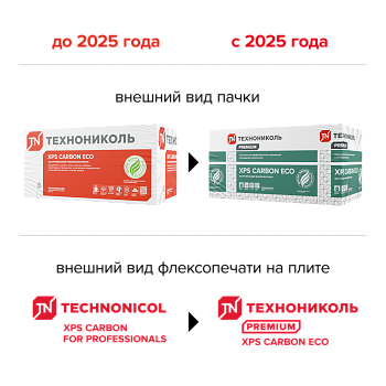 Картинка: плиты пенополистир. экстр. xps технониколь carbon eco 1180х580х40-l (10 листов 0.27376 м3/6,8440м2)  в Лиде