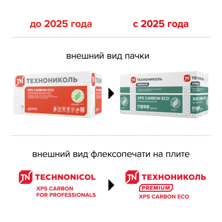 Изображение: плиты пенополистир. экстр. xps технониколь carbon eco 1180х580х40-l (10 листов 0.27376 м3/6,8440м2)  в Лиде